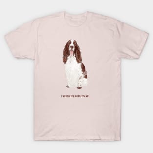 cute english springer spaniel dog T-Shirt